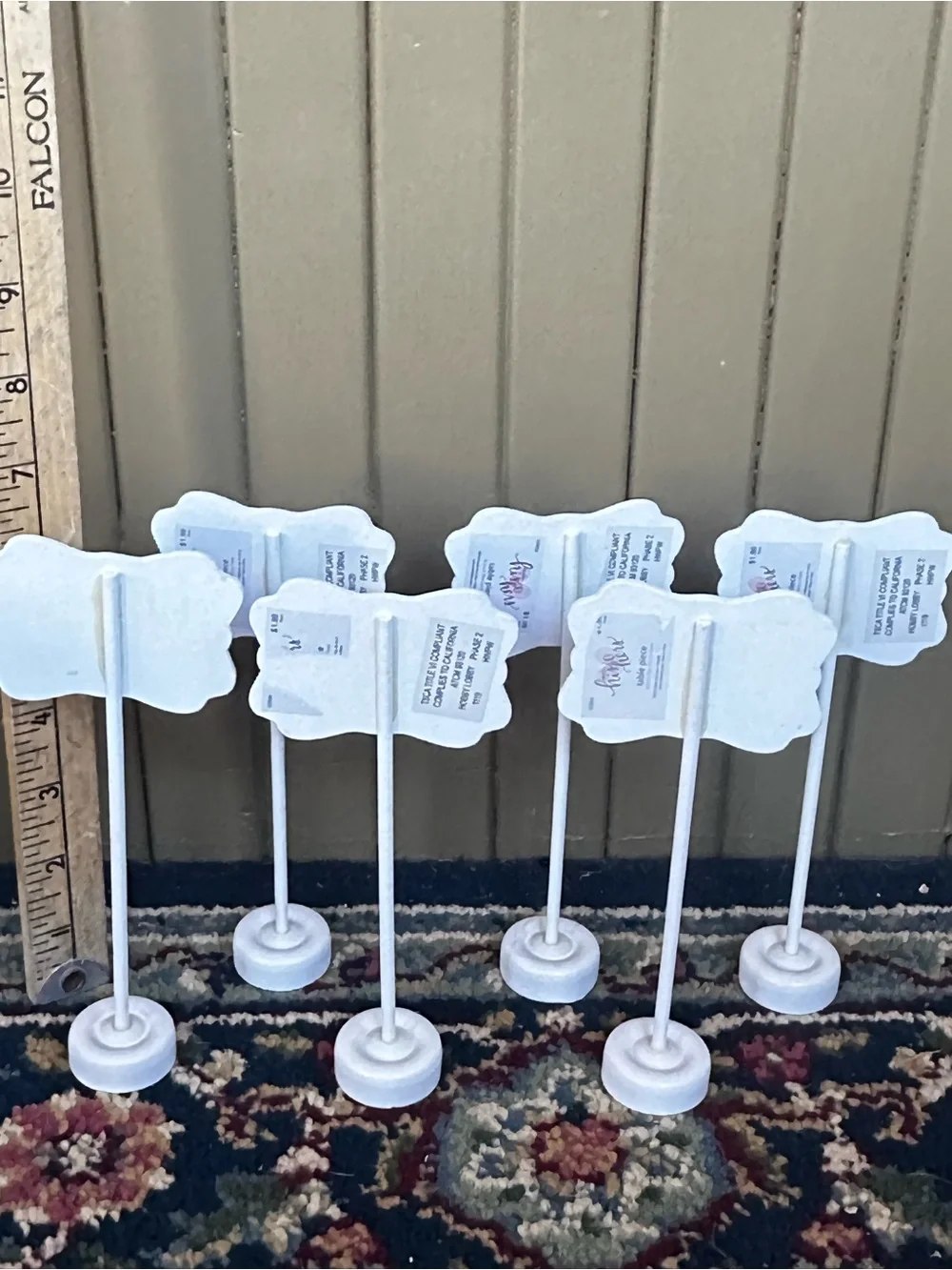 Reserved Table Chalk Signs - White and Black - Party Supplies
